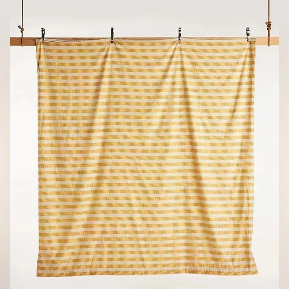 NWT! Anthropologie Palila Organic Cotton Sateen Queen Duvet Cover